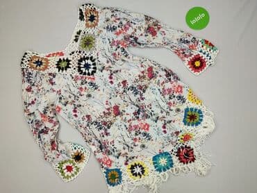 ażurowa bluzka na szydełku schemat: Tunika damska, rozmiar S — 3