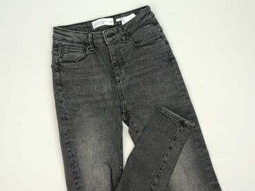 szare szerokie jeansy: Denim Collection, Jeansy damskie — 1