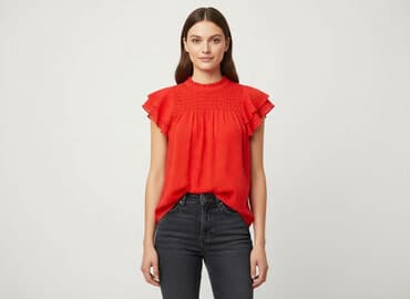 czerwone sukienki w groszki: Dorothy Perkins, Bluzka damska, rozmiar M — 6