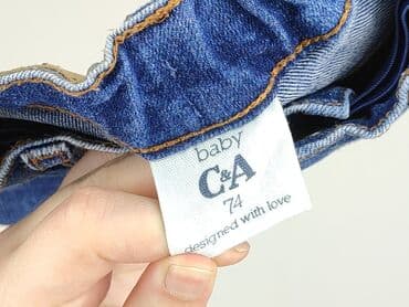 stradivarius.pl sukienki: Spodnie jeansowe, C&A, 6-9 miesięcy, stan - Idealny — 4