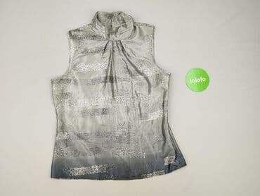 srebrne bluzki wieczorowe: Top damski, rozmiar M — 2