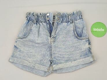 ogrodniczki z krótkimi spodenkami: Denim, Szorty damskie, rozmiar L — 2