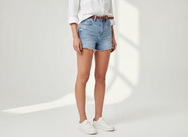 spodenki jeansowe damskie stradivarius: Stradivarius, Szorty damskie, rozmiar XS — 6