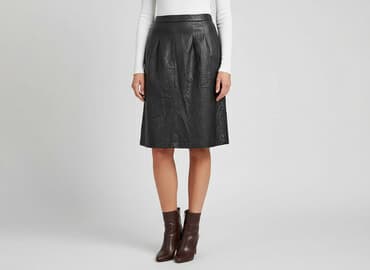 spódnice z eko skóry plus size: Spódnica damska, rozmiar S — 1