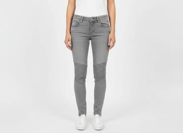 szare jeansy damskie stylizacje: Esmara, Jeansy damskie, rozmiar S — 6