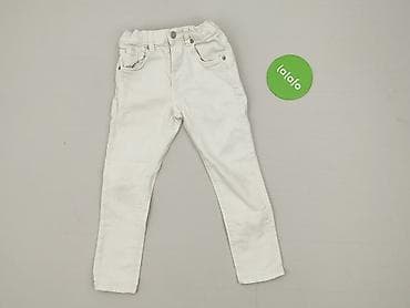 bershka spodnie cargo biale: Spodnie jeansowe, Zara, 4-5 lat, 110, stan - Bardzo dobry — 2