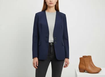 mohito marynarka niebieska: Marynarka damska, rozmiar S — 6