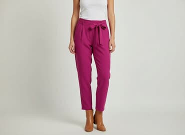 jeansy paper bag reserved: Spodnie materiałowe damskie, rozmiar S — 6