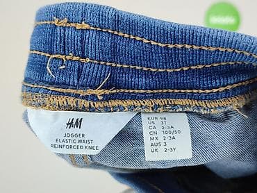 koszulka hulk: Spodnie jeansowe, H&M, 2-3 lat, 98, stan - Bardzo dobry — 4