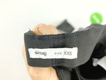 legginsy wzorzyste: Sinsay, Legginsy Ze skóry ekologicznej damskie, rozmiar 2XS — 4