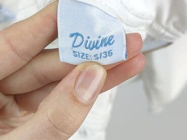 biale szerokie jeansy: Szorty damskie, rozmiar S — 5