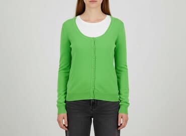 zara zielony sweter: Zara, Kardigan damski, rozmiar S — 1