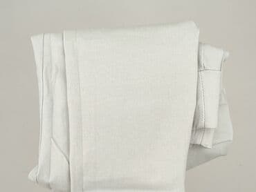 szare szerokie jeansy: Spodnie materiałowe damskie, rozmiar S — 4