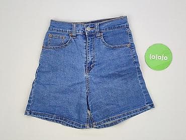 szorty len: PULL&BEAR, Szorty damskie, rozmiar 2XS — 2