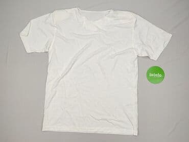 białe t shirty z dekoltem v: T-shirt damski, rozmiar L — 3