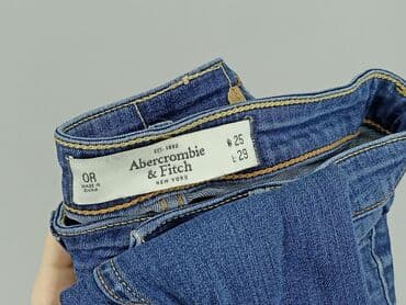 krótkie dopasowane spodenki: Abercrombie & Fitch, Jeansy damskie, rozmiar 2XS — 4