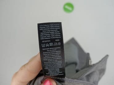 szare szerokie jeansy: F&F, Spodnie materiałowe damskie, rozmiar L — 5