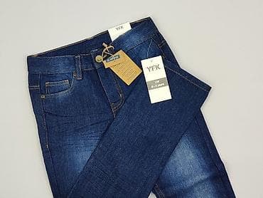 bluza next: Spodnie jeansowe, Y.F.K., 9 lat, 128/134, stan - Idealny — 1