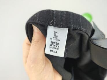 czarne legginsy push up legginsy podkreślające pośladki: H&M Mama, Jeansy damskie, L — 4