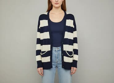 kurt cobain sweter w paski: Union, Kardigan damski, rozmiar L — 7