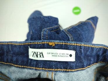 szerokie spodnie jeansowe zara: Zara, Jeansy damskie, rozmiar XS — 5