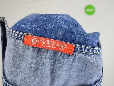 grafitowe jeansy: Sukienka damska, rozmiar S — 4