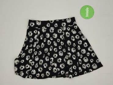 czarne rozkloszowane spódnice mini: H&M, Spódnica damska, rozmiar S — 3