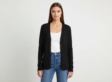 kurtka z prążkowanym ściągaczem: Mohito, Kardigan damski, M — 6