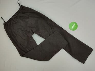 brązowe szerokie spodnie bershka: Spodnie damskie, rozmiar S — 3