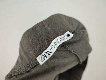 szerokie spodnie plisowane zara: Zara, Spodnie materiałowe damskie, S — 4