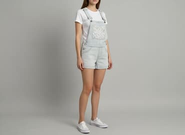 zara kombinezony letnie: Tezenis, Ogrodniczki damskie, rozmiar S — 7