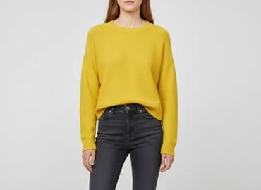 zara zolty sweter: H&M, Sweter damski, rozmiar 2XS — 1