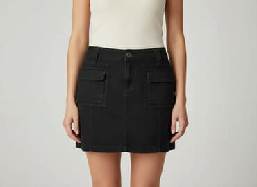 spódnice woskowana czarne: Spódnica damska, rozmiar 2XS — 1