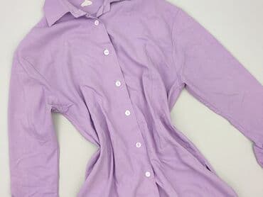 lawendowa bluzki damskie: Koszula damska, rozmiar S — 1