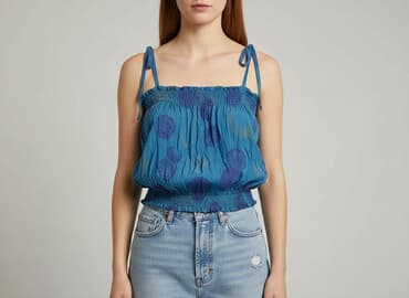 stroje kąpielowe dwuczęściowe wysokie majtki: T-shirt damski, rozmiar S — 6