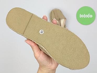 bape klapki: Męskie espadryle w kolorze beżowym, rozmiar 40. - Cholewka — 5