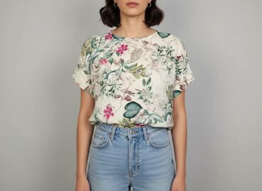 bluzki z printem: Bluzka damska, rozmiar M — 6