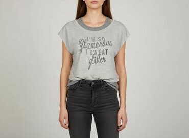 koszulki damskie na siłownię: Tesco F&F, T-shirt damski, rozmiar L — 1