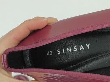 trampki do sukienki wieczorowej: Sinsay, Balerinki damskie, 40 — 4
