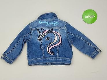 bogner spodnie: Dziecięca kurtka jeansowa, 1.5-2 lat, 86-92 cm, H&M, stan - Idealny — 3