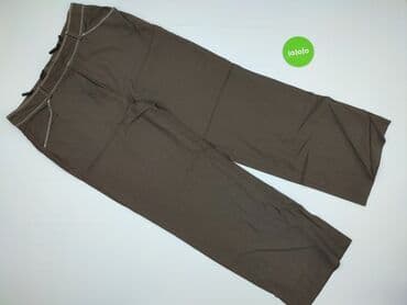 dżinsy szerokie w udach: Material trousers for women, size 3XL — 3