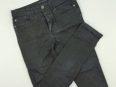czarne jeansy męskie reserved: Jeansy dla mężczyzn, rozmiar M — 1