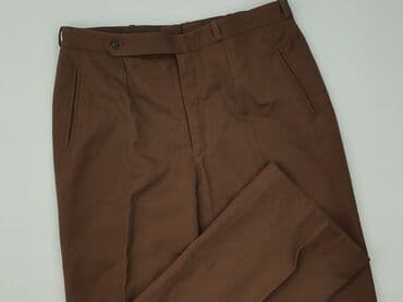 brązowe spodnie woskowane stradivarius: Spodnie garniturowe dla mężczyzn, rozmiar S — 1