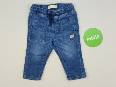 zara spodnie z imitacji skóry: Spodnie jeansowe, Zara, 6-9 miesięcy, stan - Idealny — 2