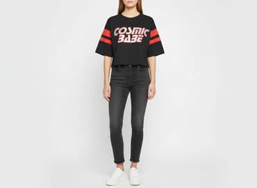 h m yungblud t shirt: H&M Divided, T-shirt damski, rozmiar L — 7