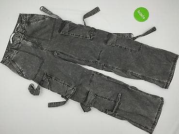 dzinsy: Bershka, Spodnie cargo damskie, rozmiar M — 2