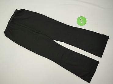 leginsy 78: Czarne spodnie damskie z elastyczną talią - Krój: proste nogawki — 2