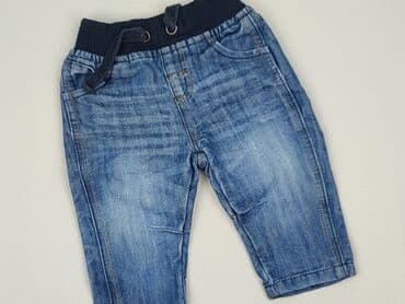 baggiest jeans: Spodnie jeansowe, 6-9 miesięcy, stan - Bardzo dobry — 1