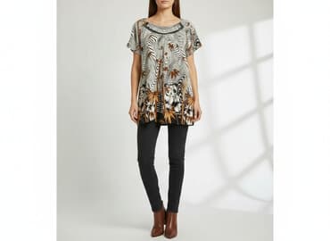 sukienka w panterkę mohito: Tunika damska, rozmiar L — 5