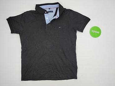 czerwone: Tommy Hilfiger, Koszulka polo dla mężczyzn, rozmiar M — 2